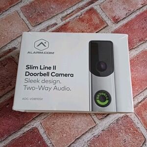 Alarm.com SkyBell Slimline II Doorbell Camera With Backing Plate.